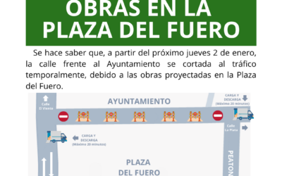 Obras en la Plaza del Fuero