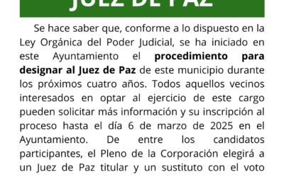 Designación Juez de Paz