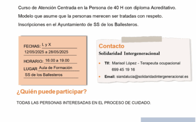 Curso «Atención Centrada en la Persona»
